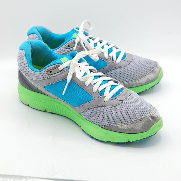 Nike Lunarfly 2 Blue Athletic Sneakers 429850-014 women's size 7.5 - Picture 3 of 9